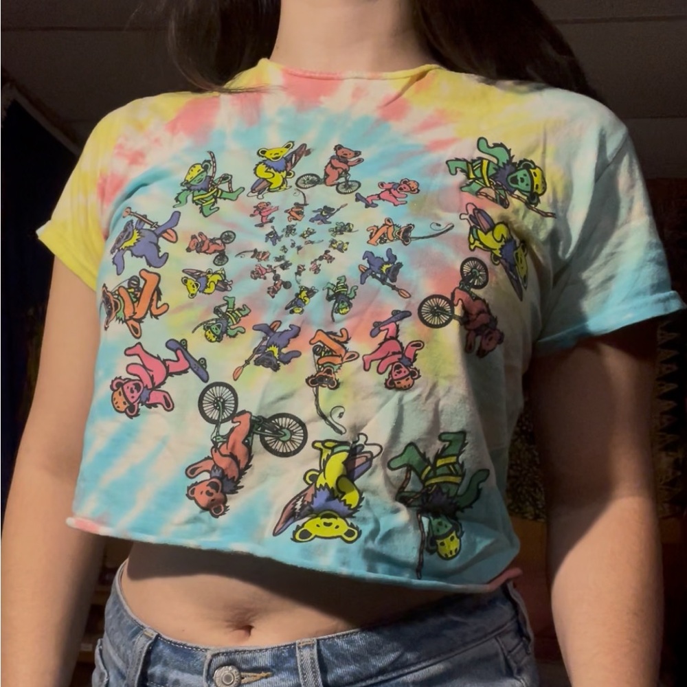 Teton Gravity Research Tie-Dye women’s crop top